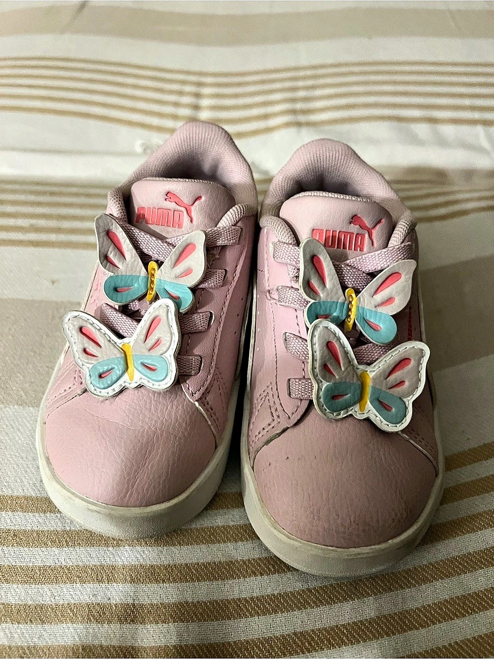 Puma Jada Classic Butterflies Toddler Girls Pink Butterfly Sneakers US 6C